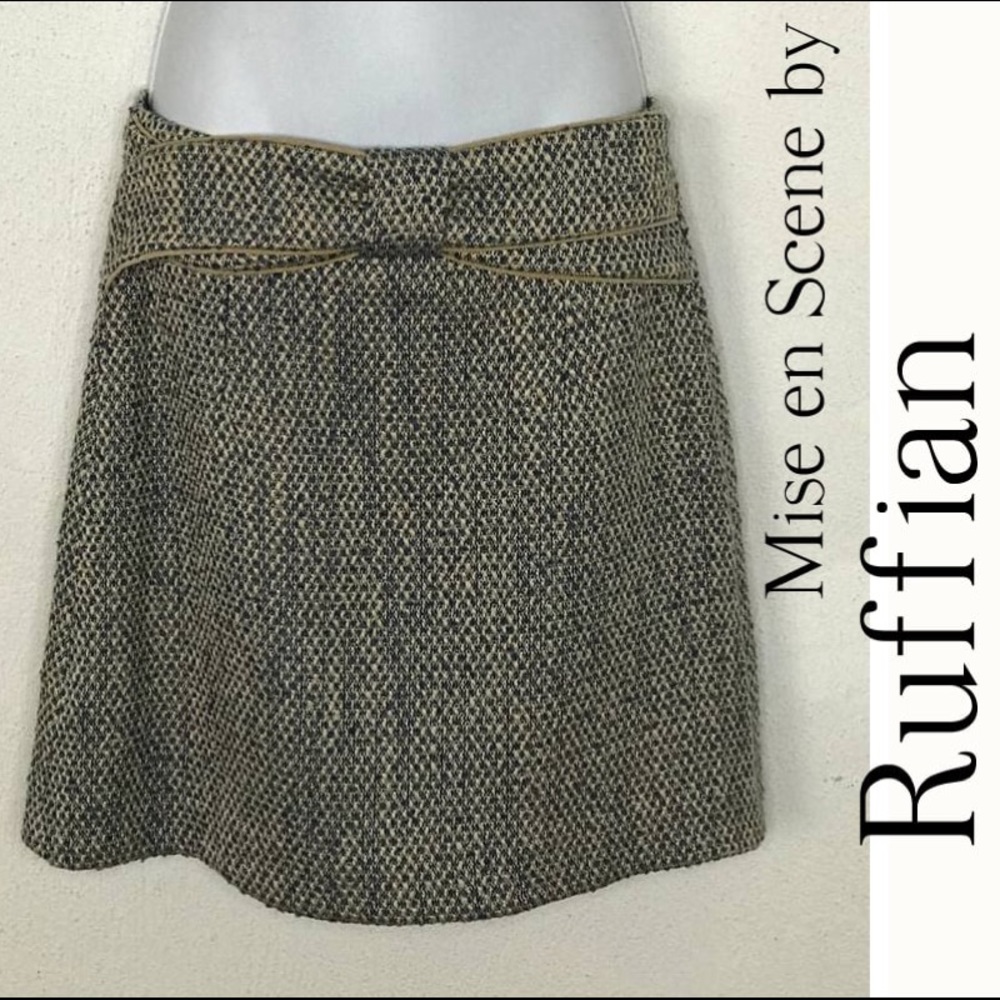 Mise en Scene by Ruffian Patterned Tweed Skirt
